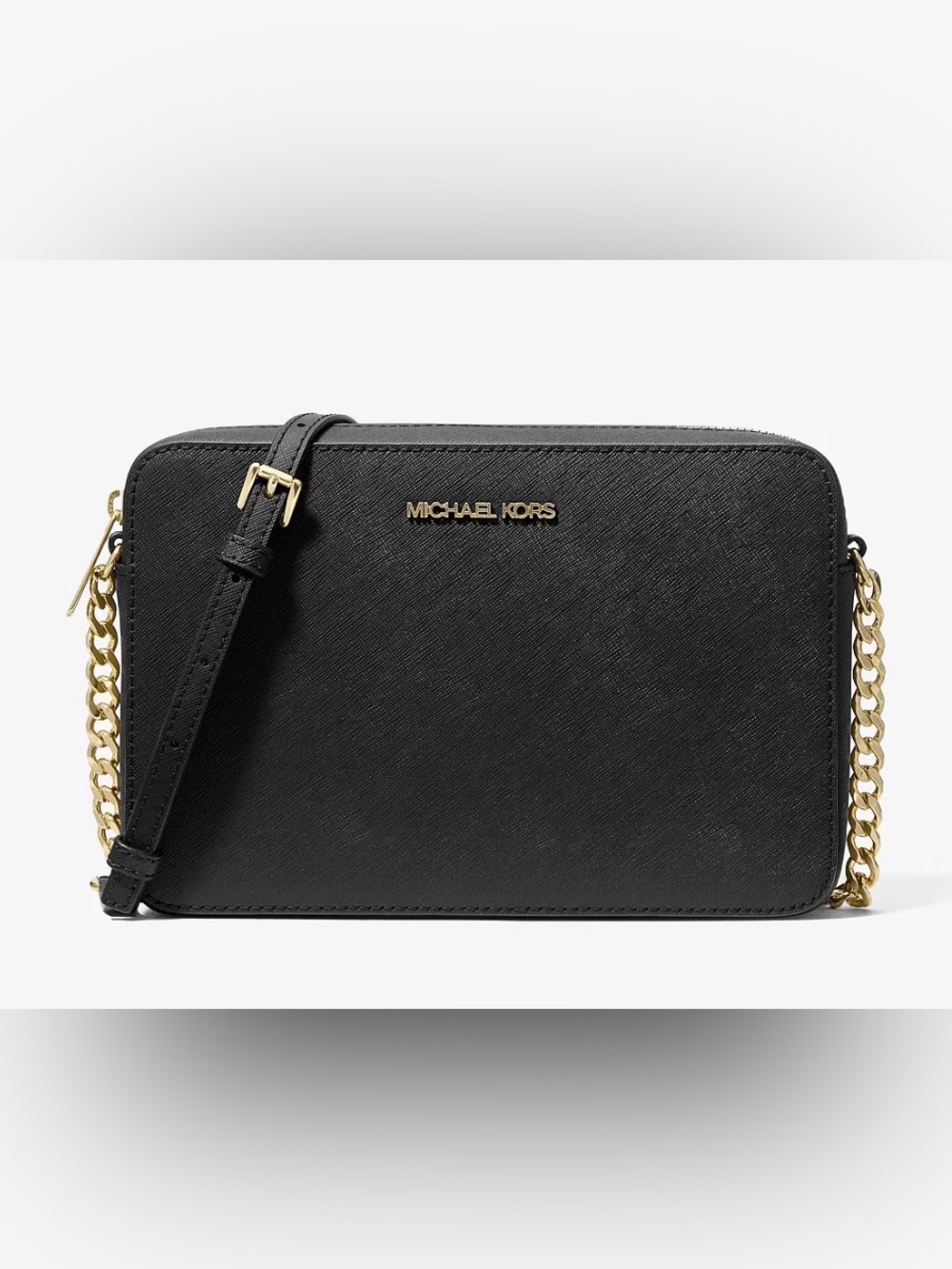 MICHAEL KORS Jet Set Large Saffiano Leather Crossbody Bag